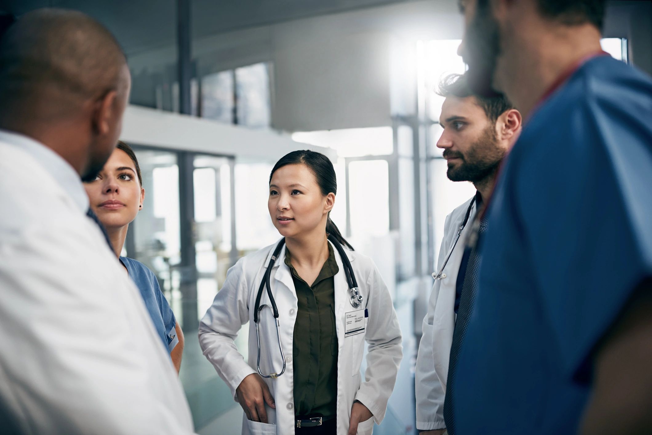 Doctors discussing together